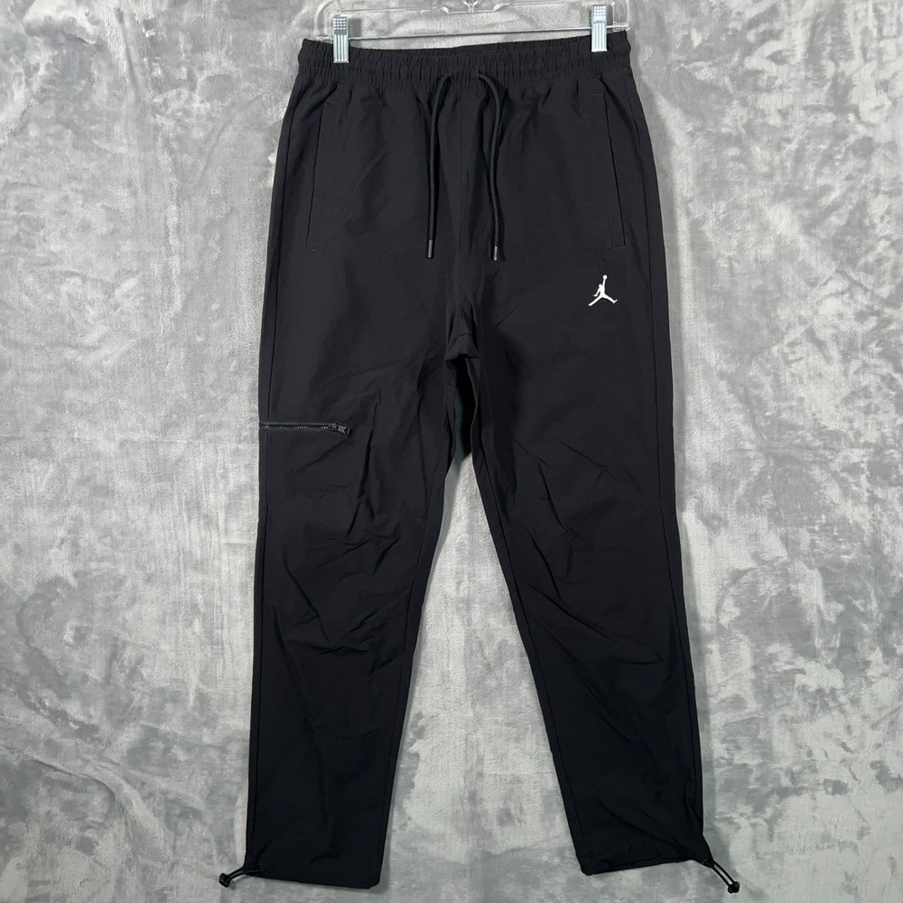 Nike Air Jordan Essentials Woven Pants Mens Small Black Cargo Nylon DQ7509-010